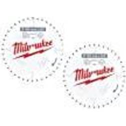 Milwaukee Cirkelsågblad trä för sladdlösa handcirkelsågar dubbelpack 165/15,87 mm Z24 växeltand och 165/15,87 mm Z40 växeltand