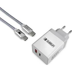 Subblim Väggladdare USB A till USB C Kabel