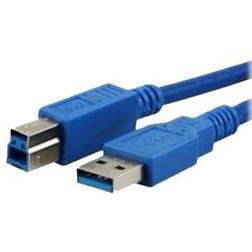 MediaRange USB-B skrivarkabel, 3m blå, USB 3.0