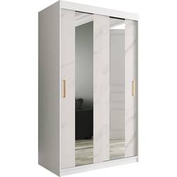 Furniturebox med Speglar Mitt Marmesa 120 Marmormönster Vit/Guld
