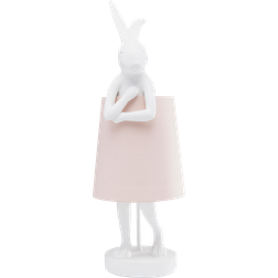 Kare Design Animal Rabbit vit/rosa Bordslampa