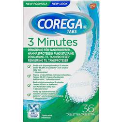 Corega 3 Minutes Tablets 36-pack