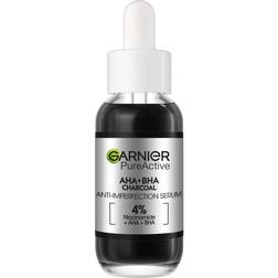 Garnier PureActive AHA + BHA Charcoal Serum 30ml