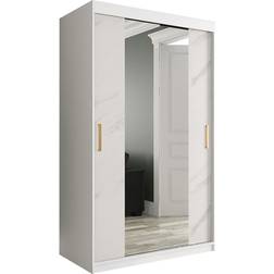 Furniturebox med Speglar Kant Marmesa 120 Marmormönster - Vit/Guld