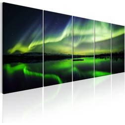 Artgeist Canvas - Green Sky I 225x90 Tavla