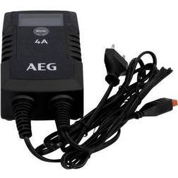 AEG Automotive 10616 mikroprocessorladdare för bil batteri LD 4.0, 4 ampere för 6/12 V, 7 HF-laddningsnivåer, bilstartsfunktion, komfort-anslutning