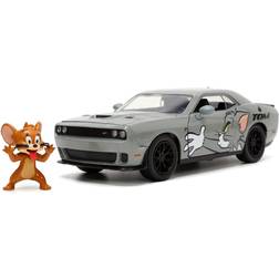Jada Tom and Jerry Hollywood Rides 2015 Dodge Challenger Hellcat 1:24 Scale Die-Cast Metal Vehicle with Jerry Figure