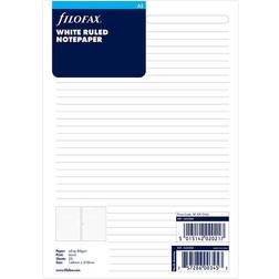 Filofax White Ruled Notepaper A5 Refill 25pcs