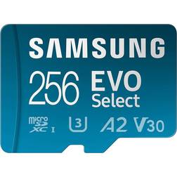 EVO Select microSDXC Class 10 UHS-I U3 V30 A2 130MB/s 256GB +Adapter