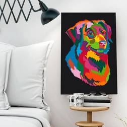 Arkiio Gör-det-själv målningar Colourful Dog