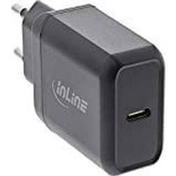 InLine USB PD nätdel laddare enkel USB Type-C, kraftleverans, 25 W, svart