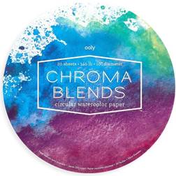 Ooly Art Paper Chroma Blends Circular Watercolor Paper Pad