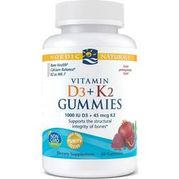 Nordic Naturals Vitamin D3 + K2 Pomegranate Gummies 60 st