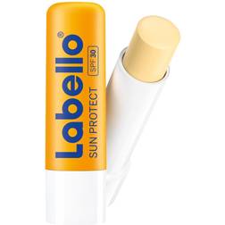 Labello Sun Protect i 4-pack 4 4,8 g, vattentät läppvårdspenna solskydd LSF 30, läppvård