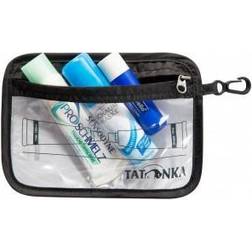 Tatonka Necessär med dragkedja, Flight Bag A6 – liten, transparent påse för att ta med vätskor i flygplanets handbagage – 16 x 12 cm (svart)