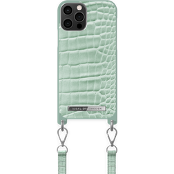 iDeal of Sweden Atelier Necklace Case iPhone 12/12P Mint Croco