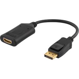 Deltaco Active DisplayPort - HDMI Adapter M-F 0.1m