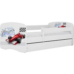 Eurotoys Formula 1 Children's Bed with Drawer & Mattress 80x144cm