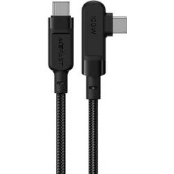 Acefast Angeled Cable PD USB-C 2M 100W-Svart