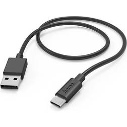 Hama Charging Cable USB-A to USB-C Black 1.0m