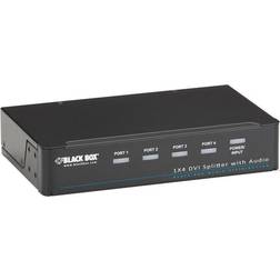 Black Box DVI-D Splitter HDCP, 1 4 - video/audiosplitter - 4 portar