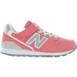 New Balance Kid's 996 Sneakers - Natural Pink/Silver Metallic