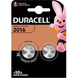 Duracell "Litium Knappbatterier CR2016 3 V (2 antal)