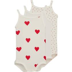 Petit Bateau Baby's strappy bodysuits 3-Pack