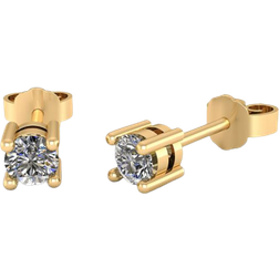Smykkekæden Earrings - Gold/Diamond