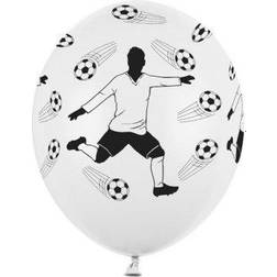 PartyDeco Latex Balloons Footballer and Balls 6-pack