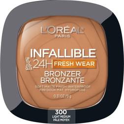L'Oréal Paris Infallible Up To 24H Fresh Wear Soft Matte Bronzer #300 Light Medium