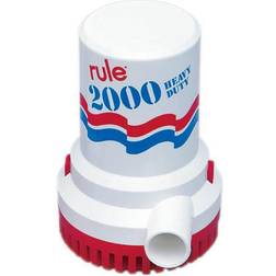 Rule Dränkbar elektrisk länspump 2000, 12 V, manuell driftstart, utan nivåvakt