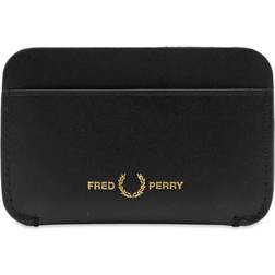 Fred Perry Burnished Leather Cardholder Black