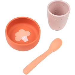 Done By Deer Silicone First meal set Papaya