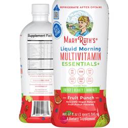MaryRuth Organics Liquid Morning Multivitamin Essentials Fruit Punch 946ml