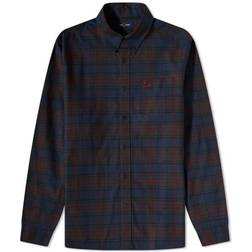 Fred Perry Tartan Shirt - French Navy