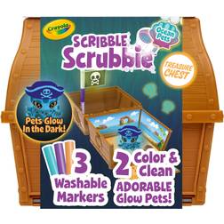 Crayola Crayola Scribble Scrubbie Pets Glow Ocean Treasure Chest Playset