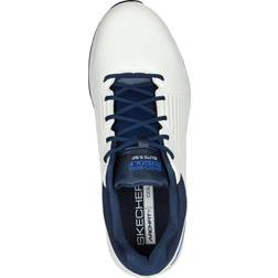 Skechers Men's GO GOLF Elite GF Spikeless Golf Shoes 3203165- White/Navy/Blue, white/navy/blue