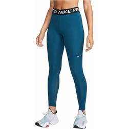Nike Pro Mid-Rise Leggings Women - Valerian Blue/Black/White