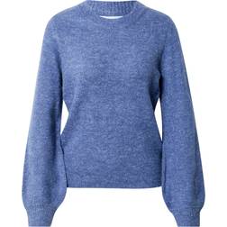 Object Collectors Item Balloon Sleeved Knitted Pullover - Bijou Blue