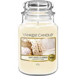 Yankee Candle Soft Wool & Amber Doftljus 623g