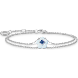 Thomas Sabo Charming Flower With Blue Stone Bracelet A2093-496-1