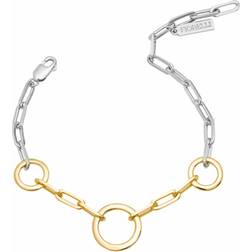 Fiorelli Open Circle Chain Link Yellow Gold Plating Bracelet B5382