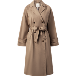 Object Double-breasted Trenchcoat - Fossil