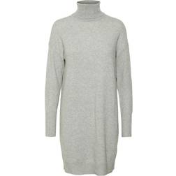 Vero Moda Brilliant Rollneck Dress - Grey