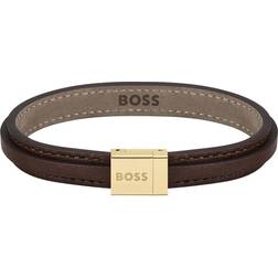 HUGO BOSS Gents Jewellery Grove Bracelet - Gold/Brown