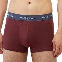 Marc O'Polo Cotton Trunks 3-pack Red/Grey