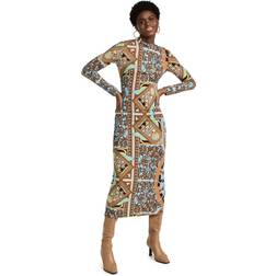 Tory Burch Printed mockneck midi dress multicoloured