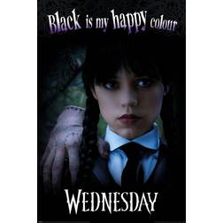 Pyramid International Wednesday black Is My Happy Colour Multifärg Poster