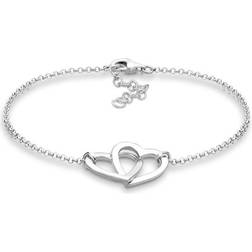 Elli damarmband hjärta kärlek vänskap symbol klassiskt silver 925 0209230313_18 silver, colore: silver, cod. 0209230313_18